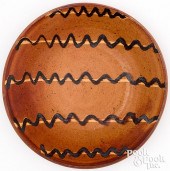 PENNSYLVANIA REDWARE PLATE, LA