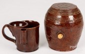 PENNSYLVANIA REDWARE RUNDLET A