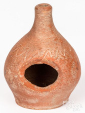 PENNSYLVANIA REDWARE SLIP CUP,