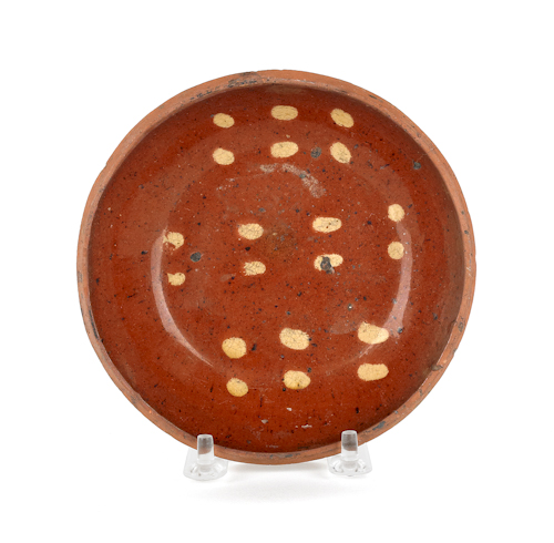 Pennsylvania redware tart dish 19th