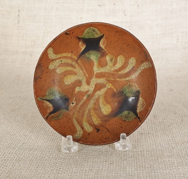 Pennsylvania redware tart plate