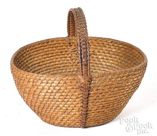 PENNSYLVANIA RYE STRAW BASKET, 19TH