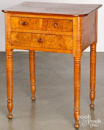PENNSYLVANIA SHERATON CURLY MAPLE