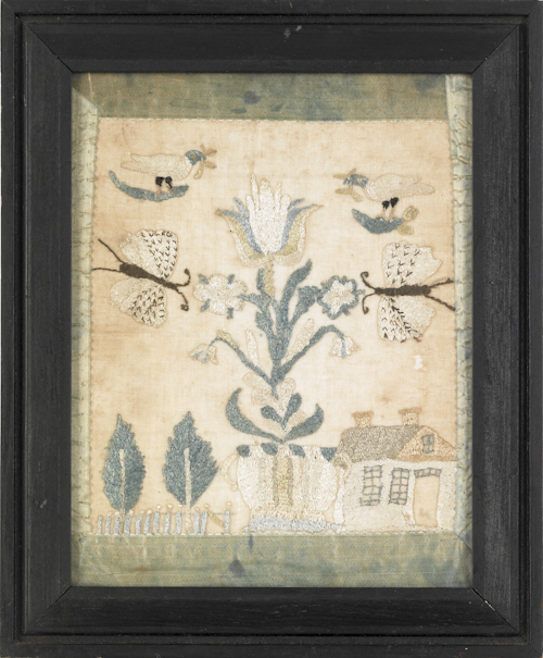 Pennsylvania silk on gauze