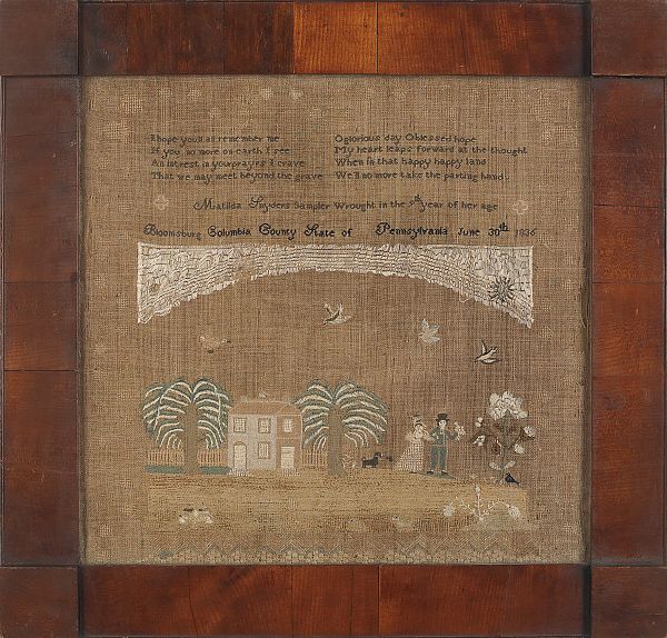 Pennsylvania silk on linen