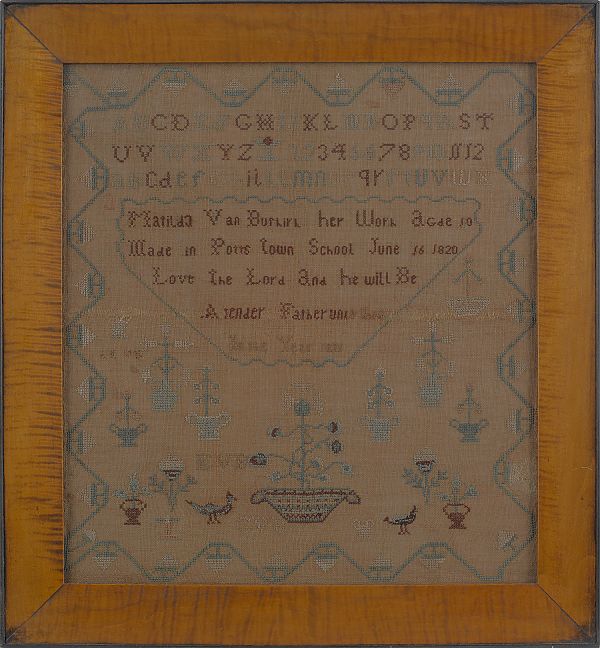 Pennsylvania silk on linen