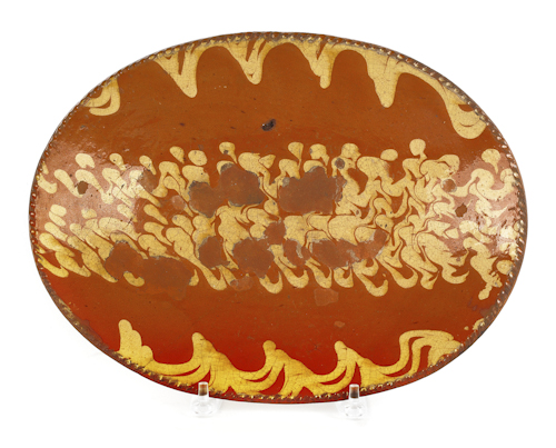 Pennsylvania slip decorated oval