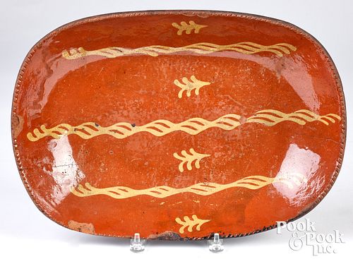 PENNSYLVANIA SLIP DECORATED REDWARE