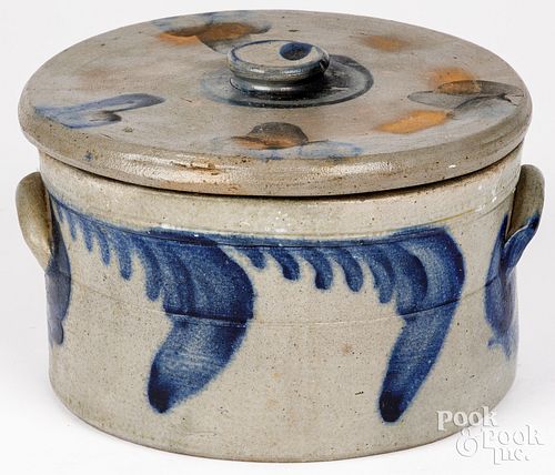 PENNSYLVANIA STONEWARE CAKE CROCK
