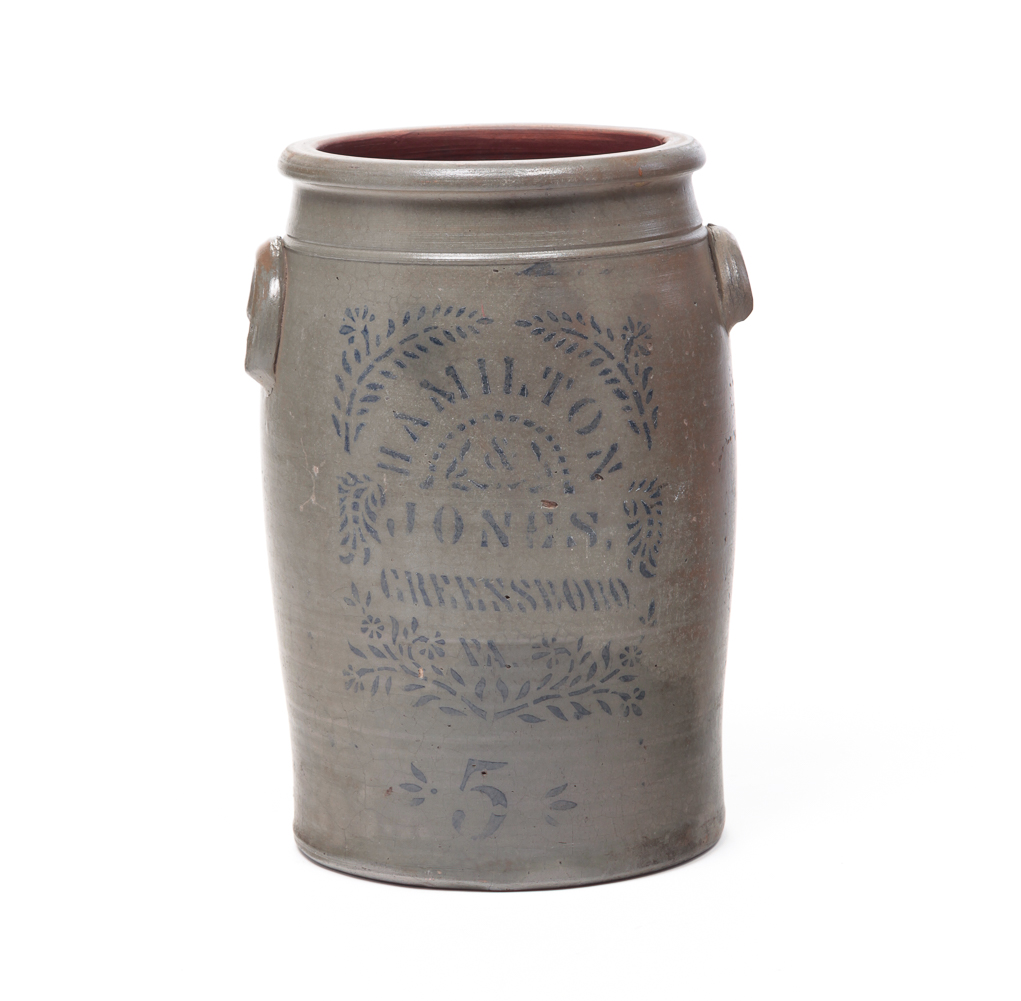PENNSYLVANIA STONEWARE CROCK.