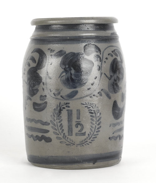 Pennsylvania stoneware jar 19th