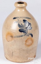 PENNSYLVANIA STONEWARE JUG, 19