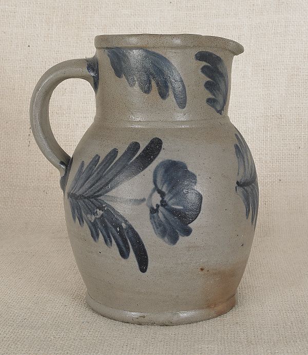 Pennsylvania stoneware pitcher 19th