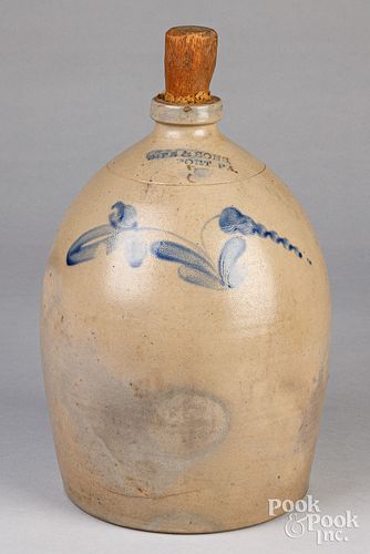 PENNSYLVANIA THREE GALLON STONEWARE