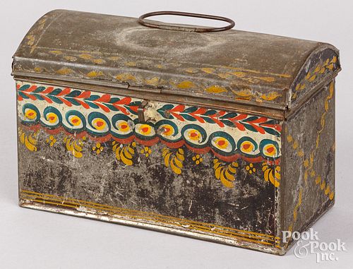 PENNSYLVANIA TOLEWARE DOME TOP BOX,