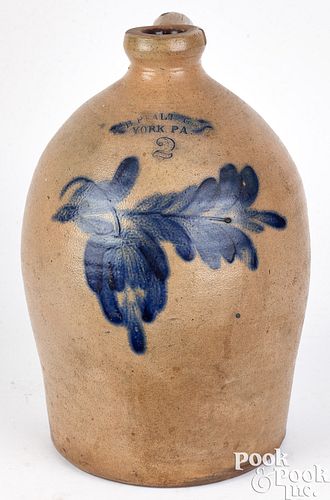 PENNSYLVANIA TWO-GALLON STONEWARE