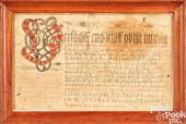 PENNSYLVANIA VORSCHRIFT, DATED