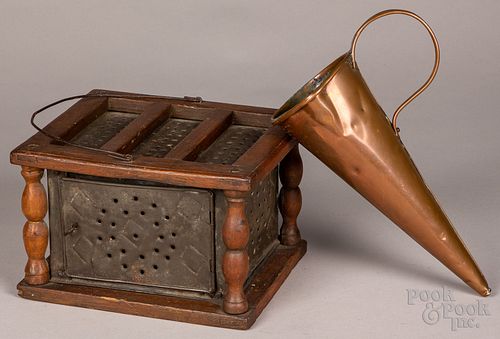 PENNSYLVANIA WALNUT AND PUNCHED TIN