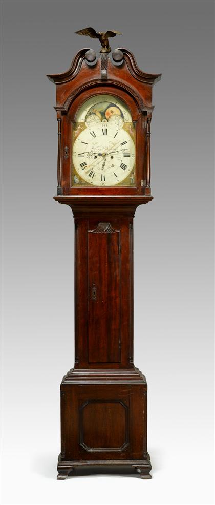 Pennsylvania walnut tall clock   