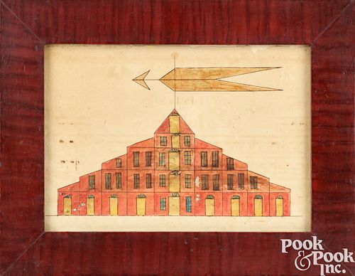 PENNSYLVANIA WATERCOLOR FRAKTUR,