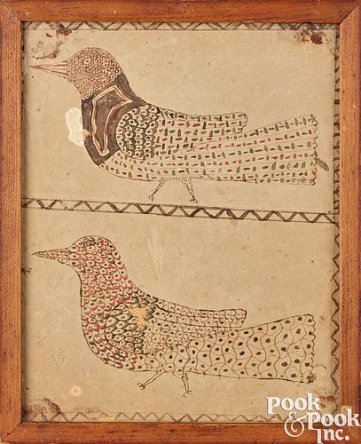 PENNSYLVANIA WATERCOLOR FRAKTUR,