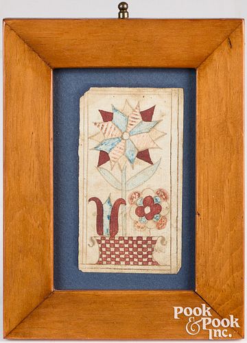 PENNSYLVANIA WATERCOLOR FRAKTUR