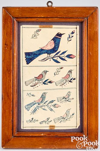 PENNSYLVANIA WATERCOLOR FRAKTUR