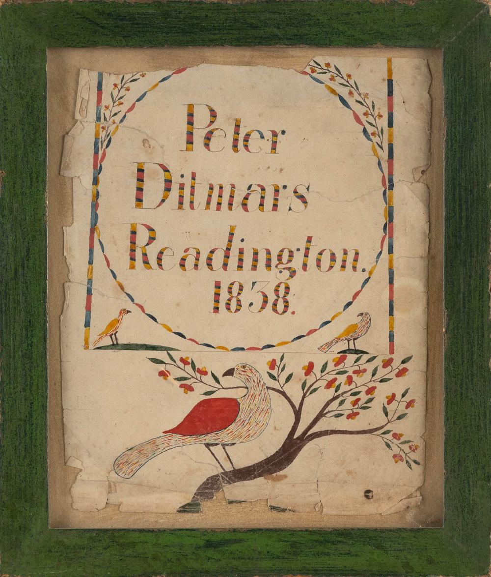 PENNSYLVANIA WATERCOLOR FRAKTUR