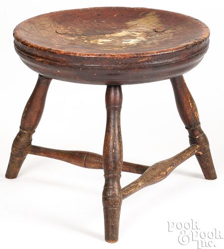PENNSYLVANIA WINDSOR STOOL, LATE