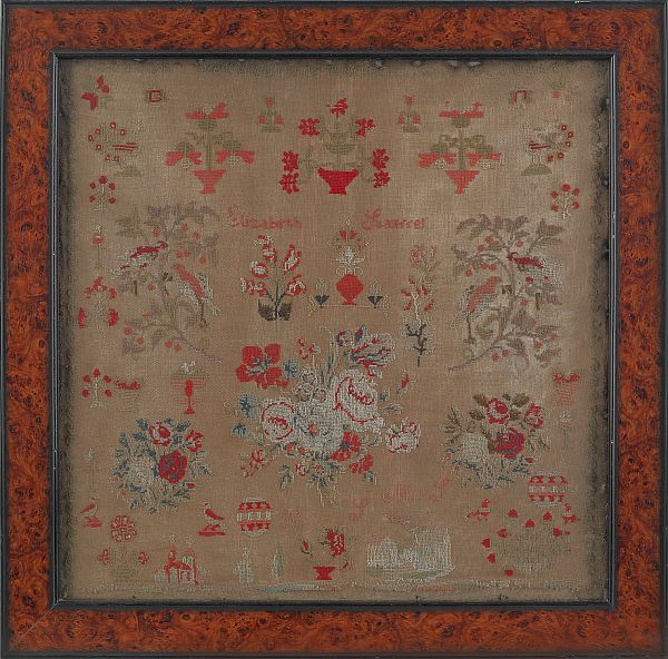 Pennsylvania wool needlework ca.