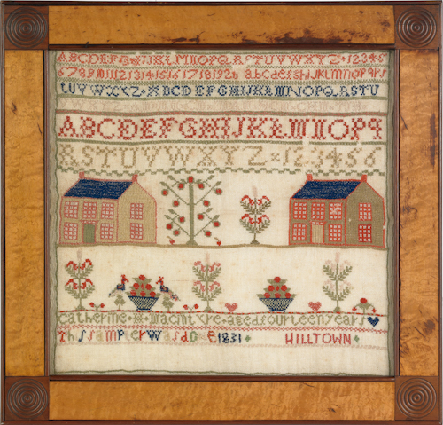 Pennsylvania wool on linen