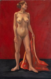 PENNY PURPURA NUDE LADY OIL ON