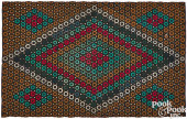 PENNY THROW RUG, LATE 19TH C.<