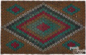 PENNY THROW RUG, LATE 19TH C.P