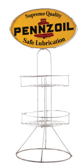 PENNZOIL MOTOR OIL CAN RACK<br