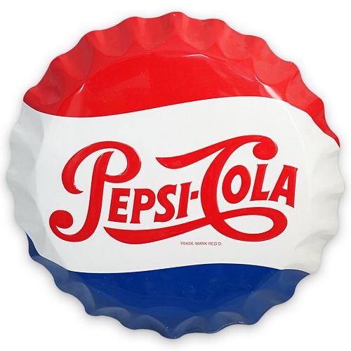 PEPSI BOTTLE CAP SIGNDESCRIPTION: A