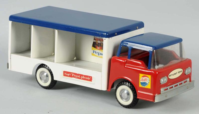 Pepsi-Cola Ny-Lint Toy Truck & Box.