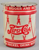 Pepsi-Cola Syrup Drum. <br />