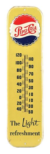 PEPSI-COLA THERMOMETER W/ BOTT