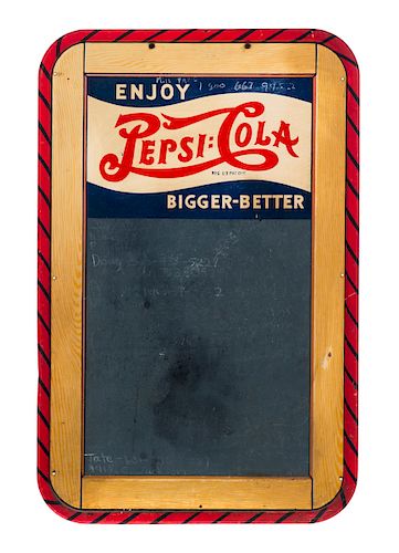PEPSI COLA TIN CHALKBOARD