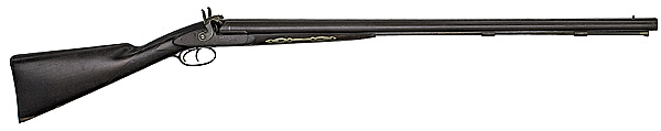 Percussion Double-Barrel Shotgun by