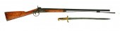 PERCUSSION MUSKET AND BAYONET.