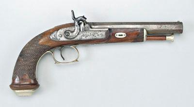 Percussion muzzle loading pistol,