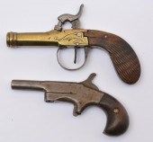PERCUSSION PISTOL, & DERRINGER