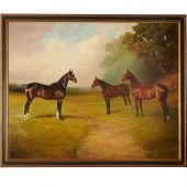 PERCY EARL, LARGE EQUESTRIAN O