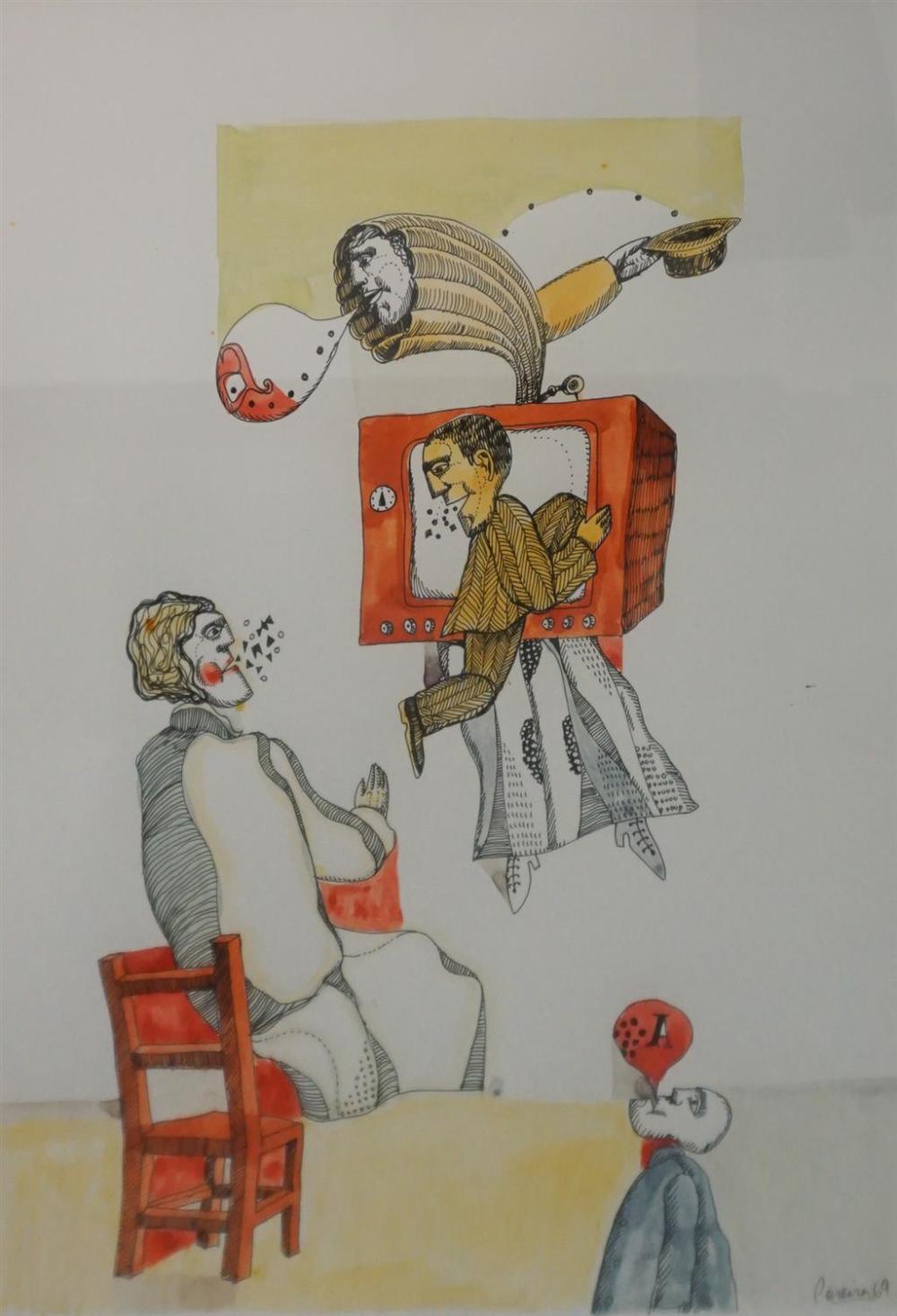 PEREIRA, 20TH CENTURY, ABSTRACTED