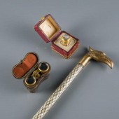 PERFUME BOTTLE, OPERA GLASSES