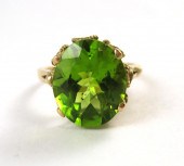 PERIDOT AND FOURTEEN KARAT GOL