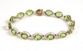 PERIDOT AND FOURTEEN KARAT GOL