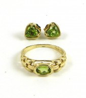 PERIDOT AND FOURTEEN KARAT GOL